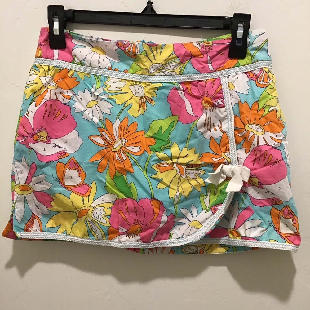 Lilly Pulitzer Jarvey skort, paint by numbers
